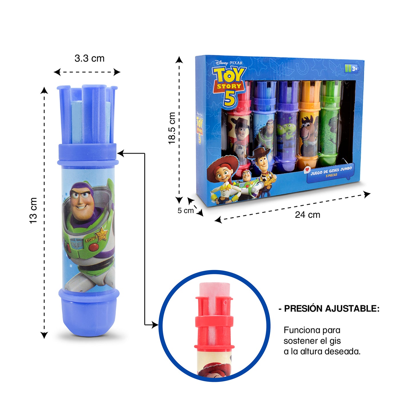 Gises Jumbo con Portagis Disney Toy Story