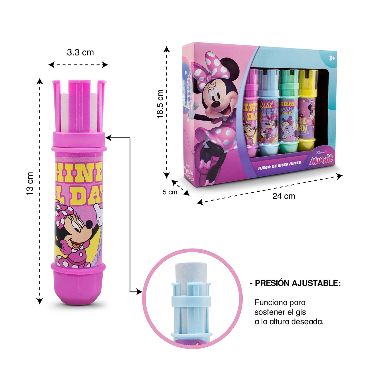 Gises Jumbo con Portagis Disney Minnie Mouse