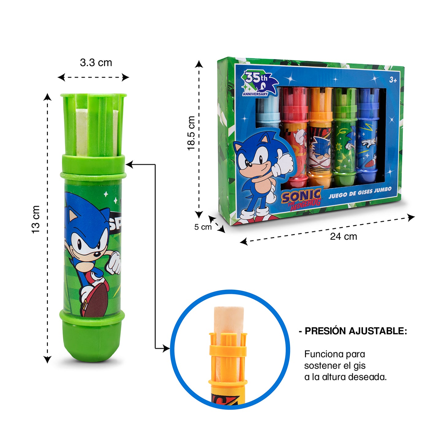 Gises Jumbo con Portagis Sonic