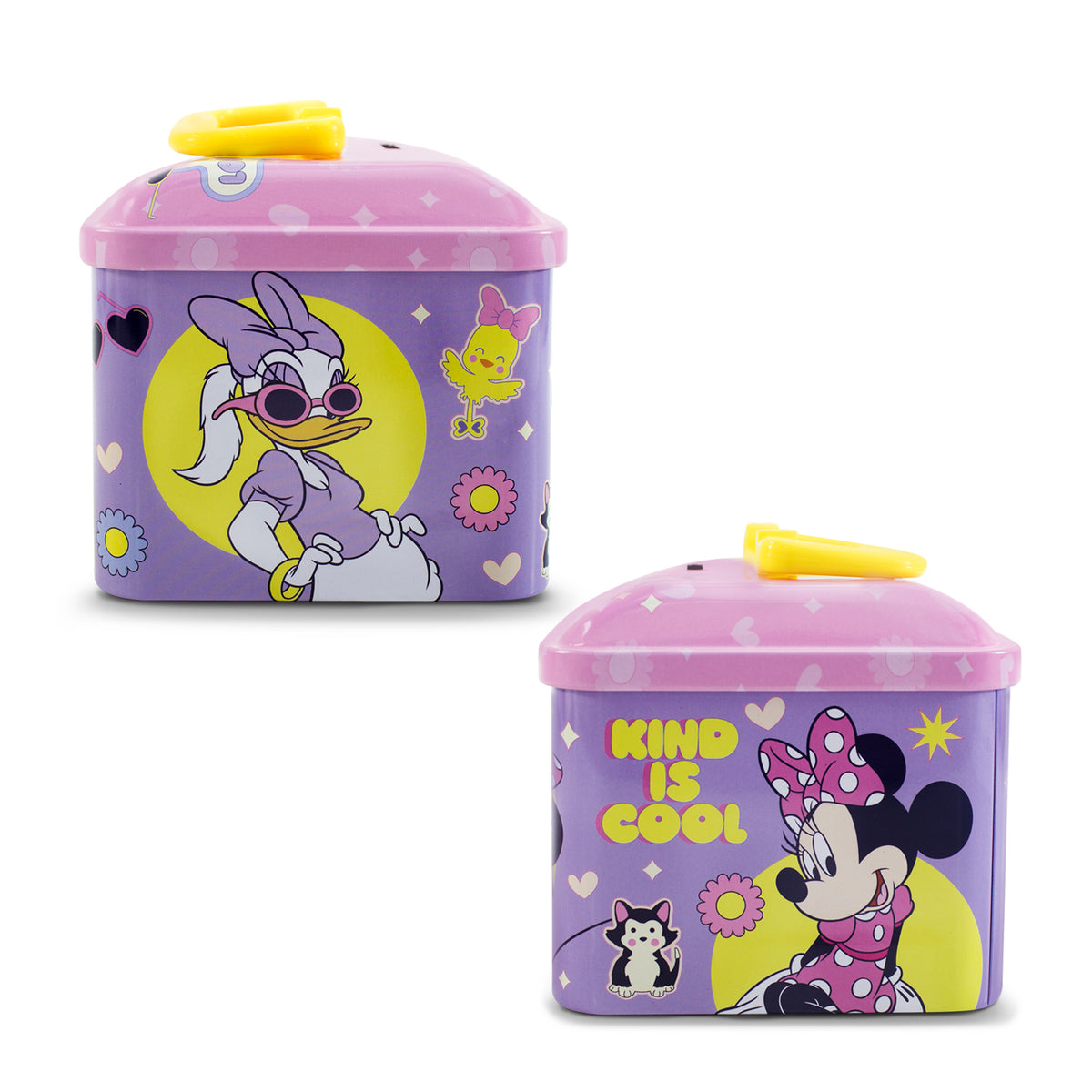 Alcancía Metálica Infantil Candado y Llave Disney Minnie