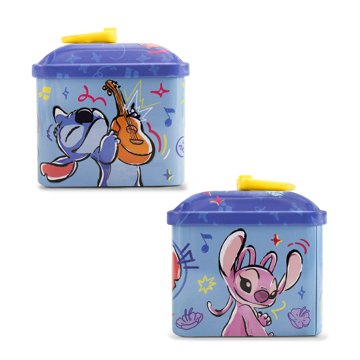 Alcancía Metálica Infantil Candado y Llave Stitch