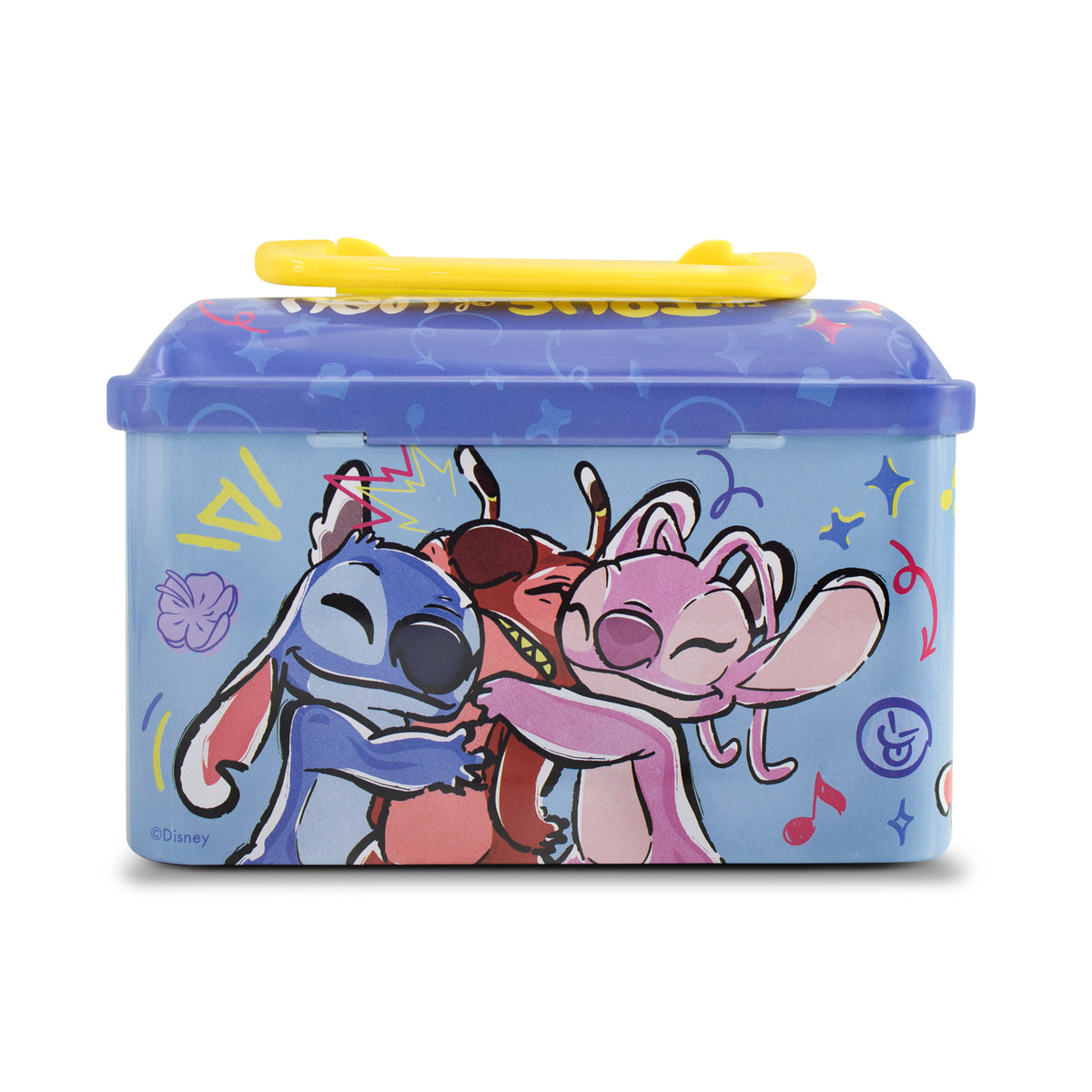Alcancía Metálica Infantil Candado y Llave Stitch