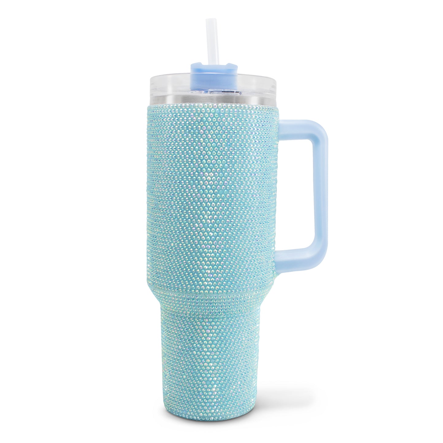 Termo de acero inoxidable con cristales azul 1 Litro