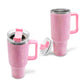 Termo de acero inoxidable con cristales rosa 1 Litro