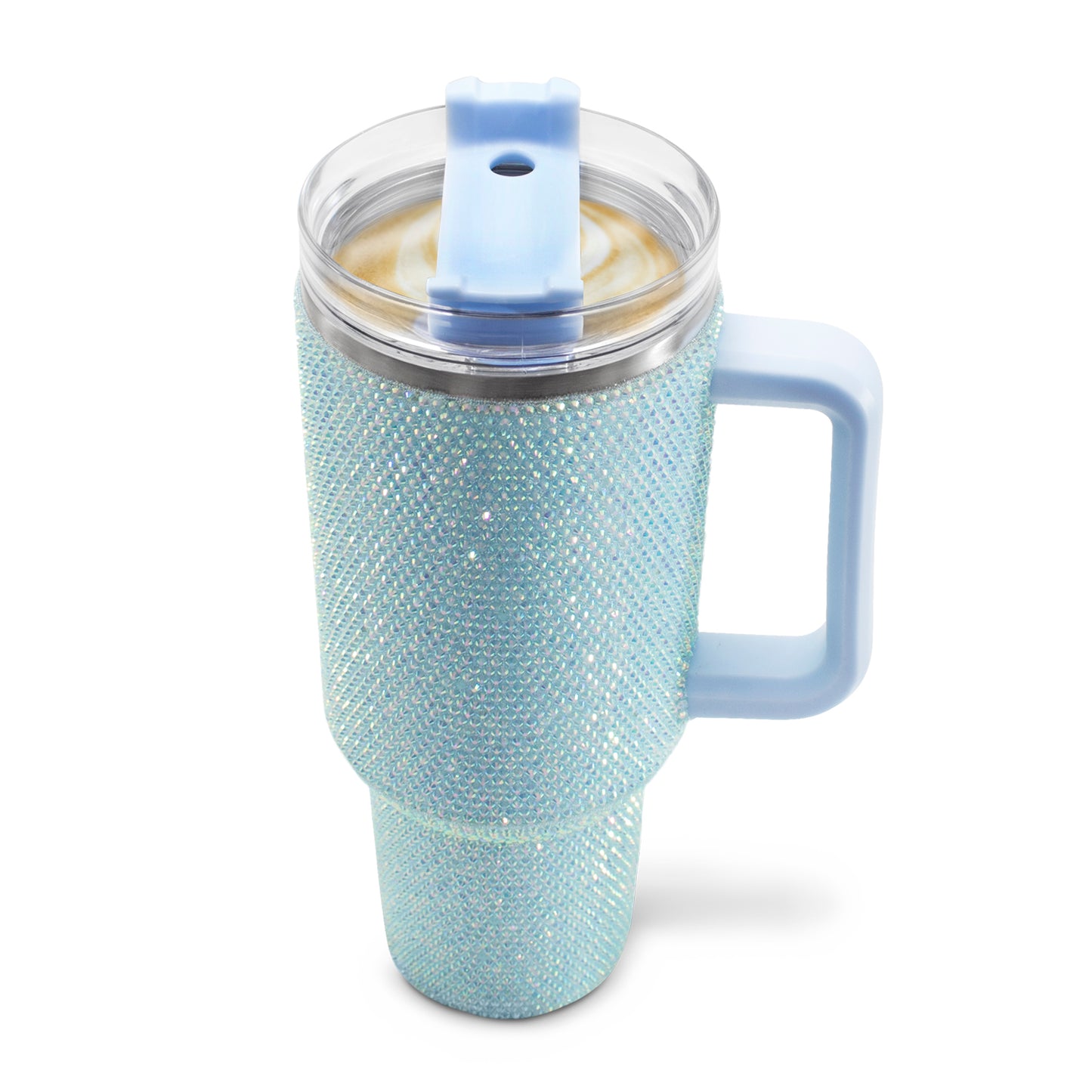 Termo de acero inoxidable con cristales azul 1 Litro