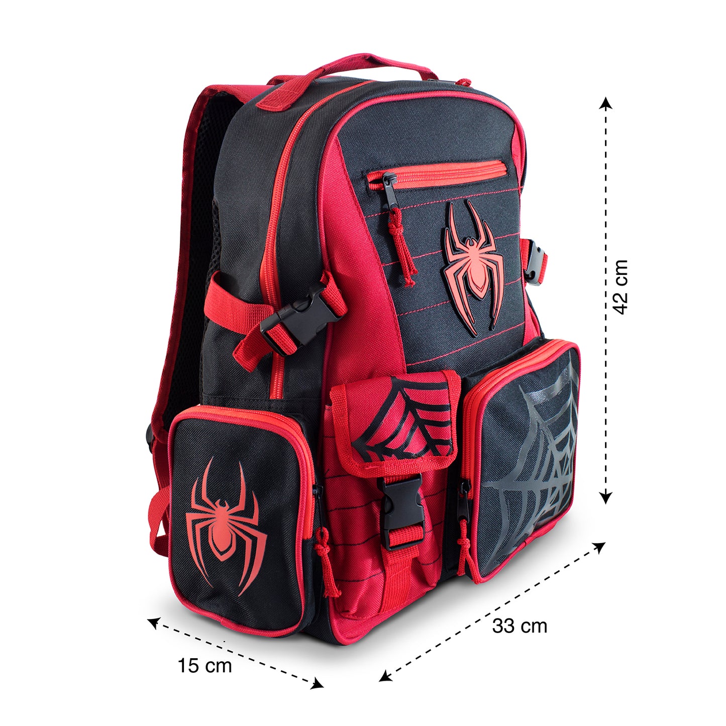 Mochila Escolar Spiderman Marvel Avengers Roja