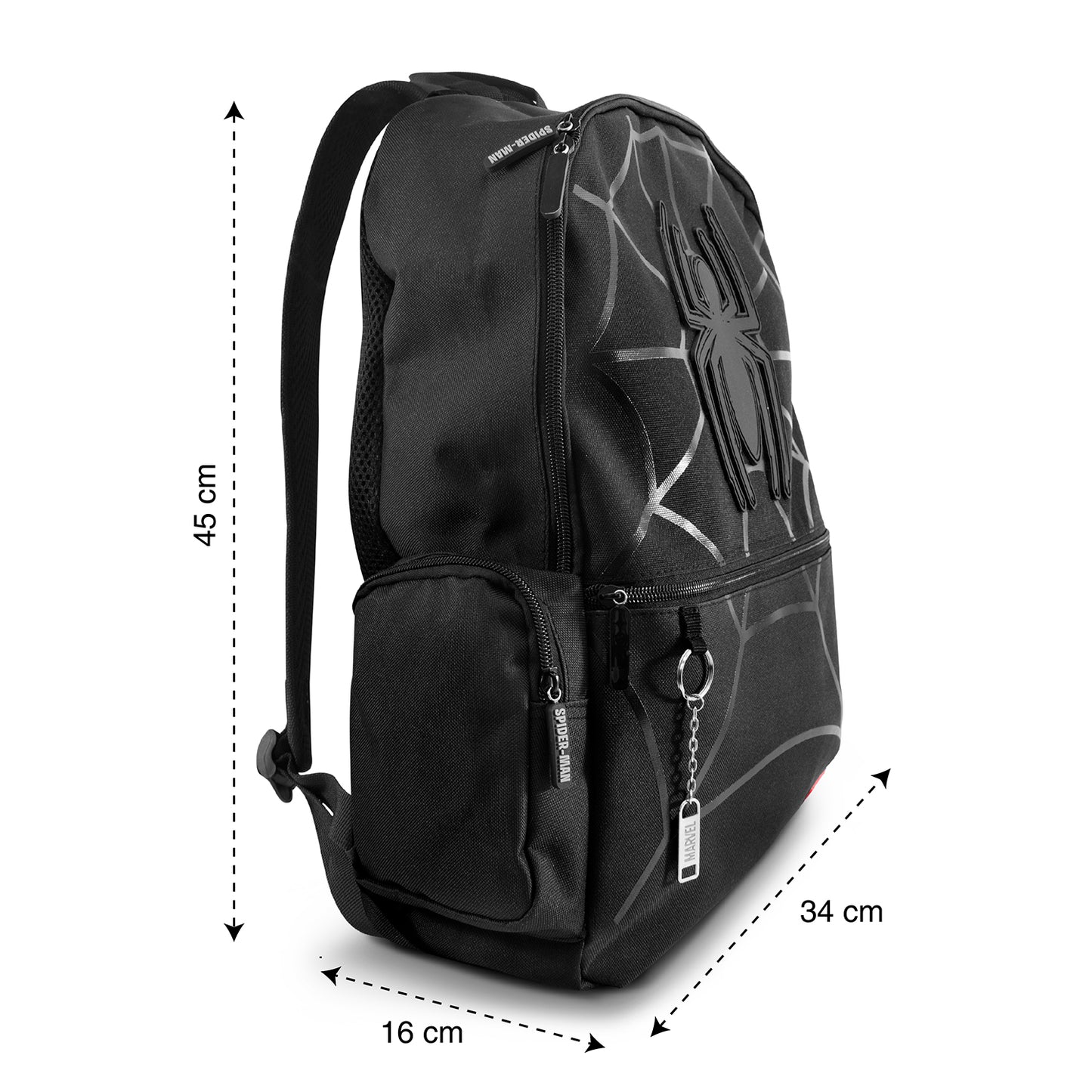 Mochila Escolar Spiderman Marvel Avengers Negra
