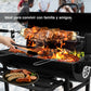 Parrilla Asador de Carbón con Spiedo Eléctrico Automático y Ruedas