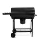 Parrilla Asador de Carbón con Spiedo Eléctrico Automático y Ruedas