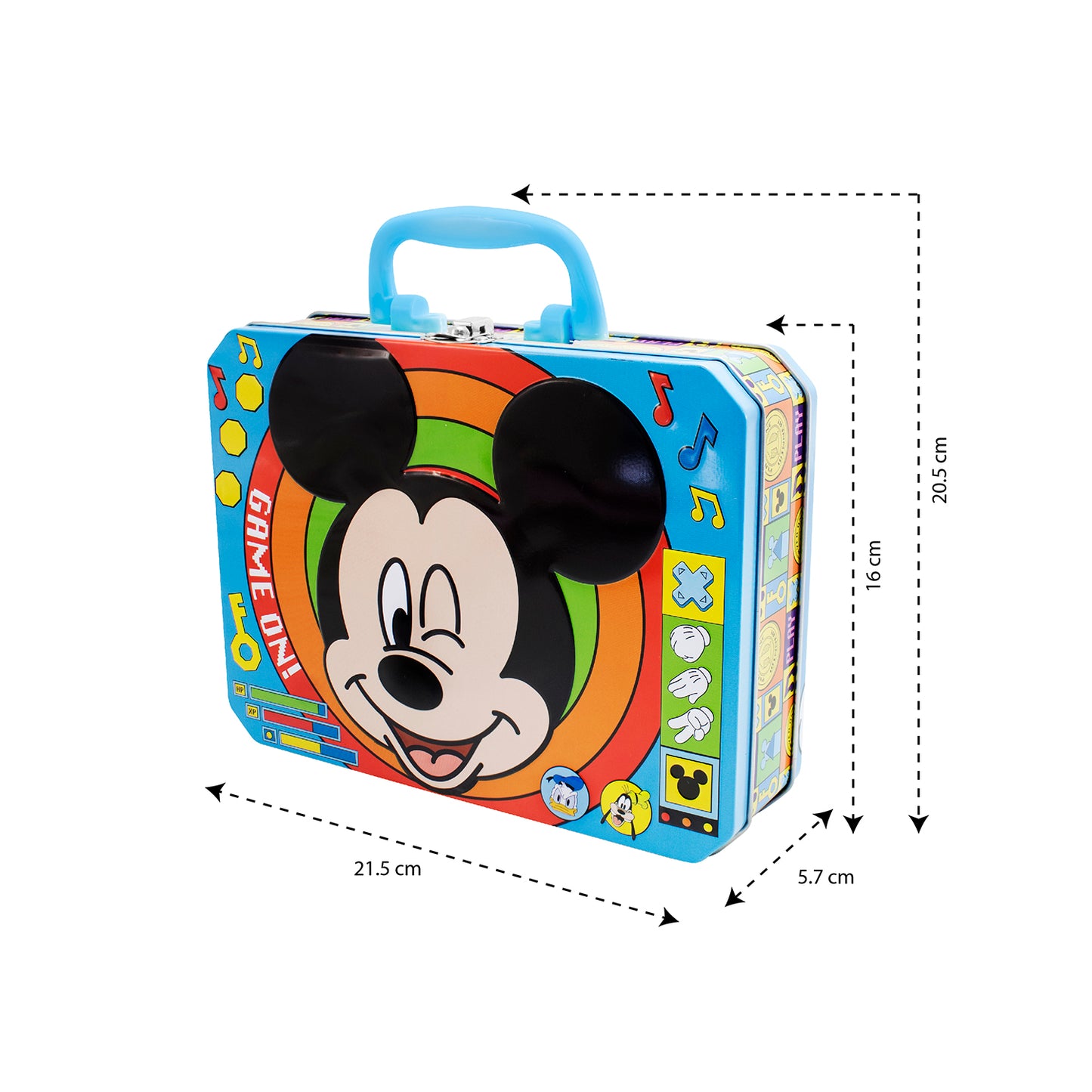 Lonchera Para Niños Escolar Metálica Mickey Mouse
