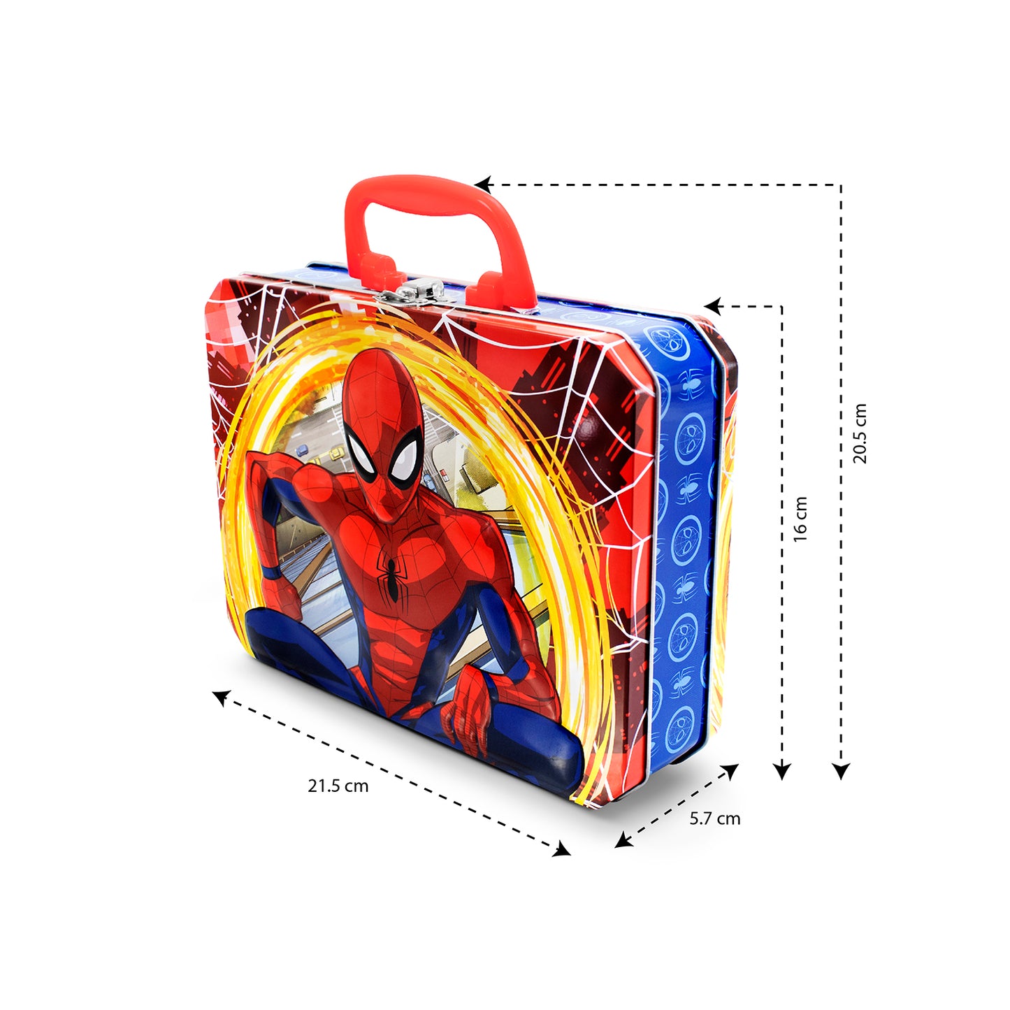Lonchera Para Niños Escolar Metálica Spiderman