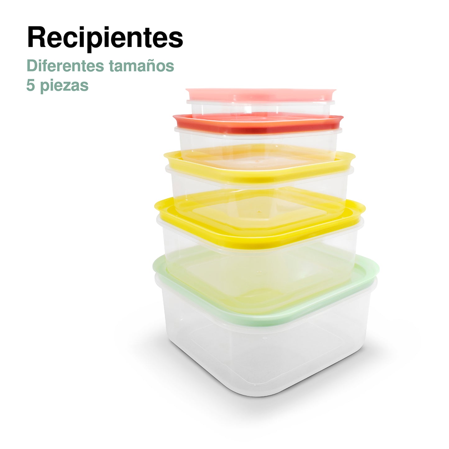 Juego de recipientes 5 piezas