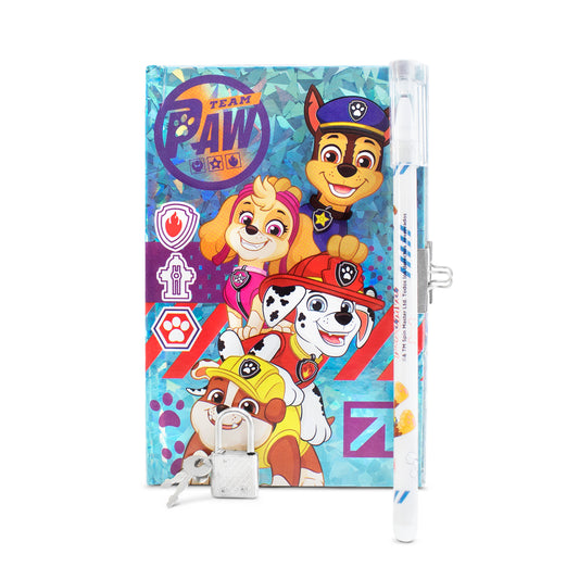 Diario c/Pluma de Paw Patrol | Con candado y Llave