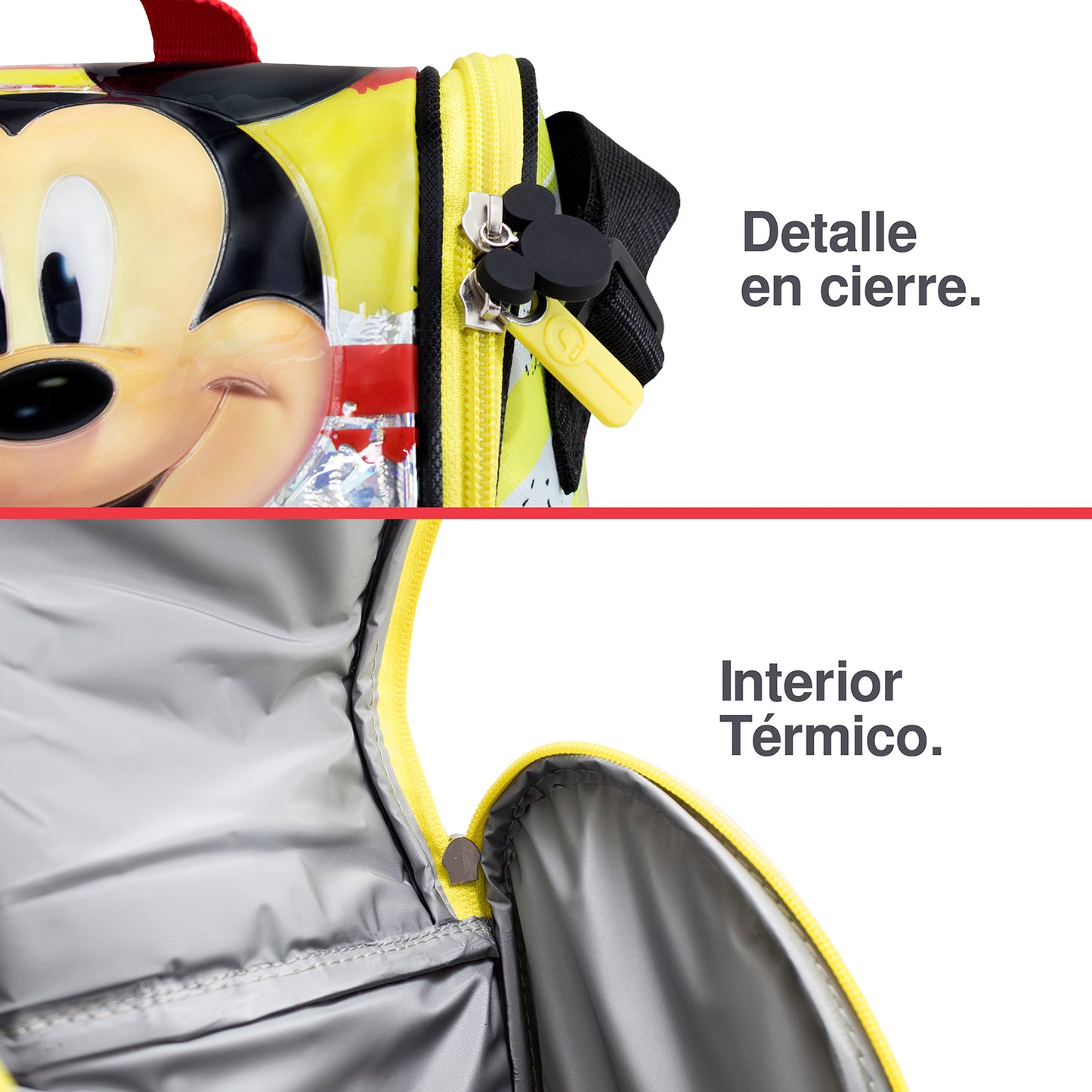 Lonchera térmica tipo backpack Mickey Mouse