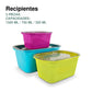 Juego de recipientes de colores 3 piezas