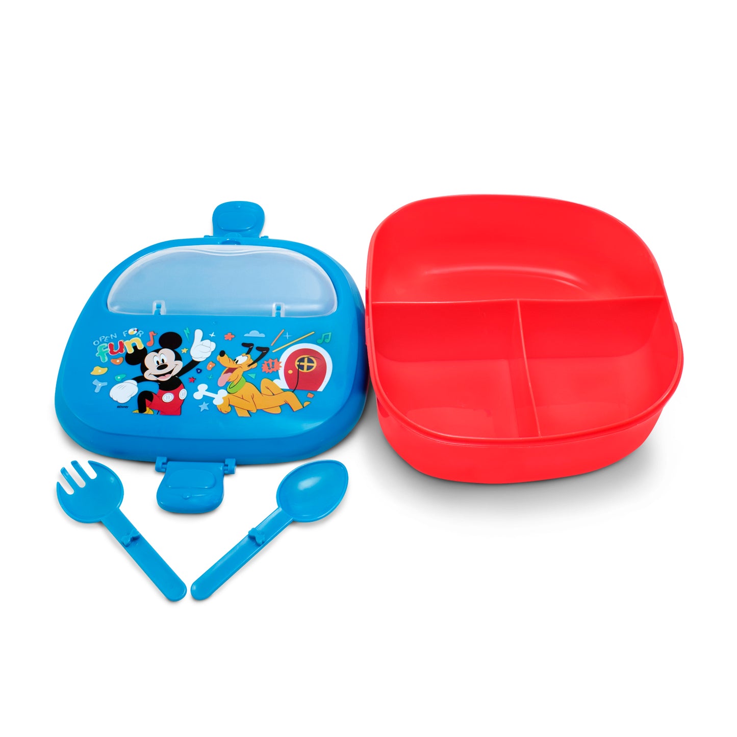 Lonchera con Cubiertos Mickey Mouse