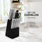 Cuchillos de cocina 12 piezas acero inoxidable