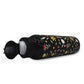 Termo metálico floreado negro 950 ml