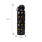 Termo metálico floreado negro 950 ml