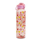 Botella de plástico floreado rosa 950 ml