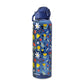 Botella de plástico floreada azul marino 950 ml