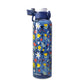 Botella de plástico floreada azul marino 950 ml