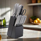 Cuchillos de cocina con relieve 12 piezas