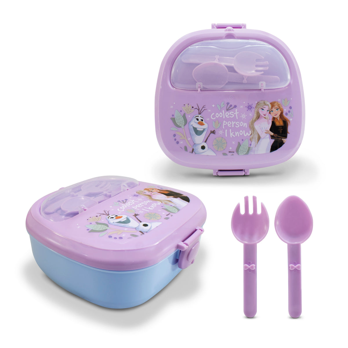 Lonchera con Cubiertos Frozen