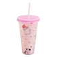 Vaso Reutlizable con Popote Gatitos