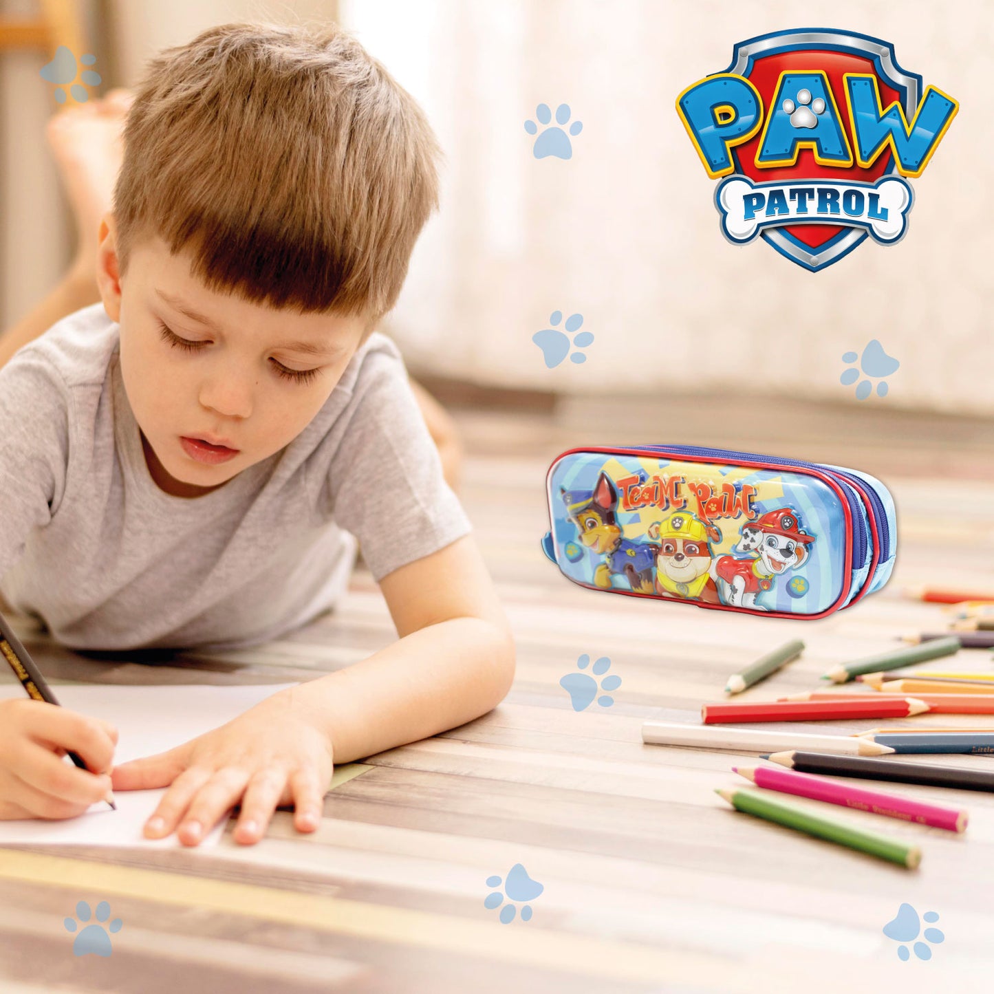 Lapicera escolar 3D Paw Patrol