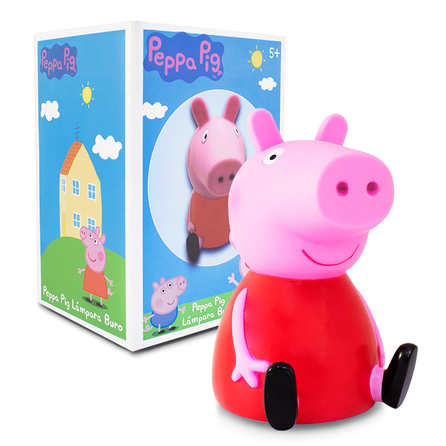 LAMPARA INFANTIL LUZ DE NOCHE PEPPA PIG ROJA