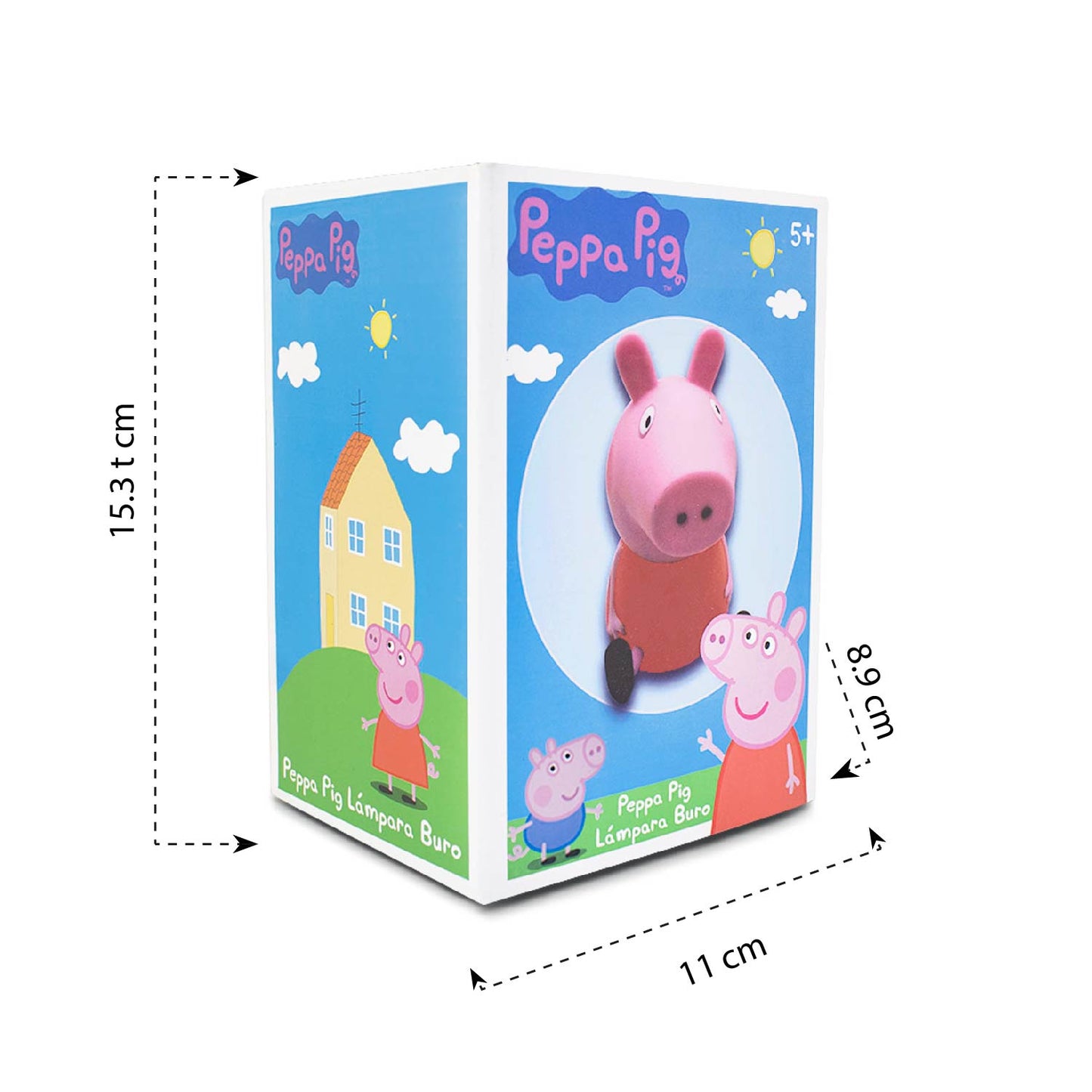 LAMPARA INFANTIL LUZ DE NOCHE PEPPA PIG ROJA