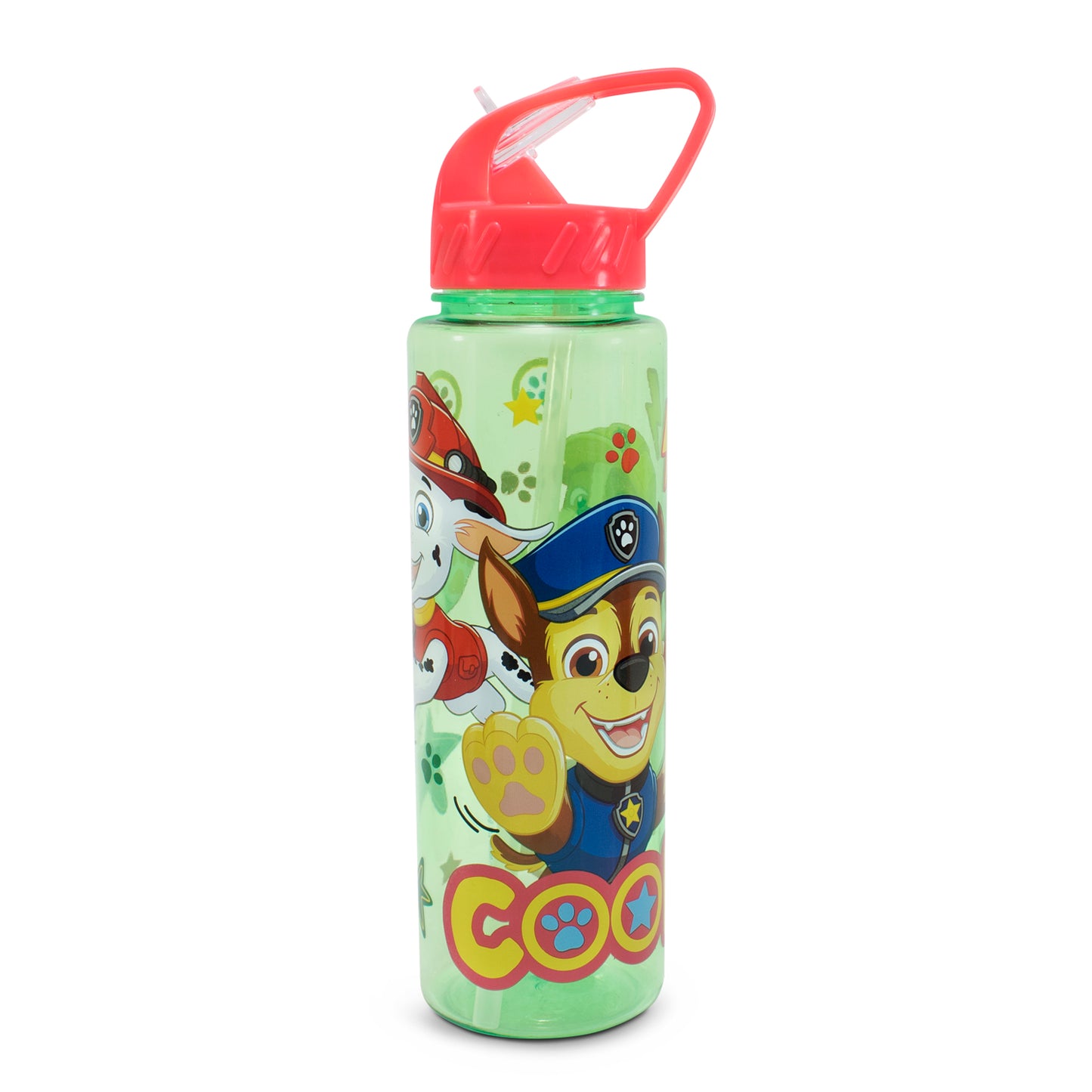 Botella Paw Patrol Con Popote