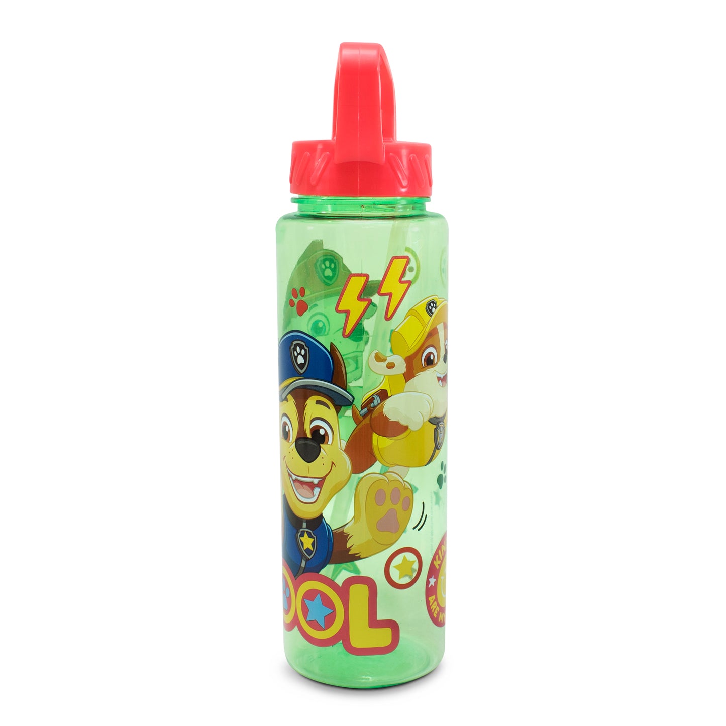 Botella Paw Patrol Con Popote