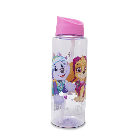 Botella con popote de Paw Patrol