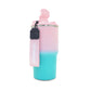 Termo de acero inoxidable bicolor rosa con azul 580 ml