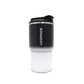 Termo de acero inoxidable bicolor blanco con negro 580 ml