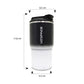 Termo de acero inoxidable bicolor blanco con negro 580 ml