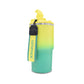Termo de acero inoxidable bicolor amarillo con verde 580 ml