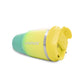 Termo de acero inoxidable bicolor amarillo con verde 580 ml