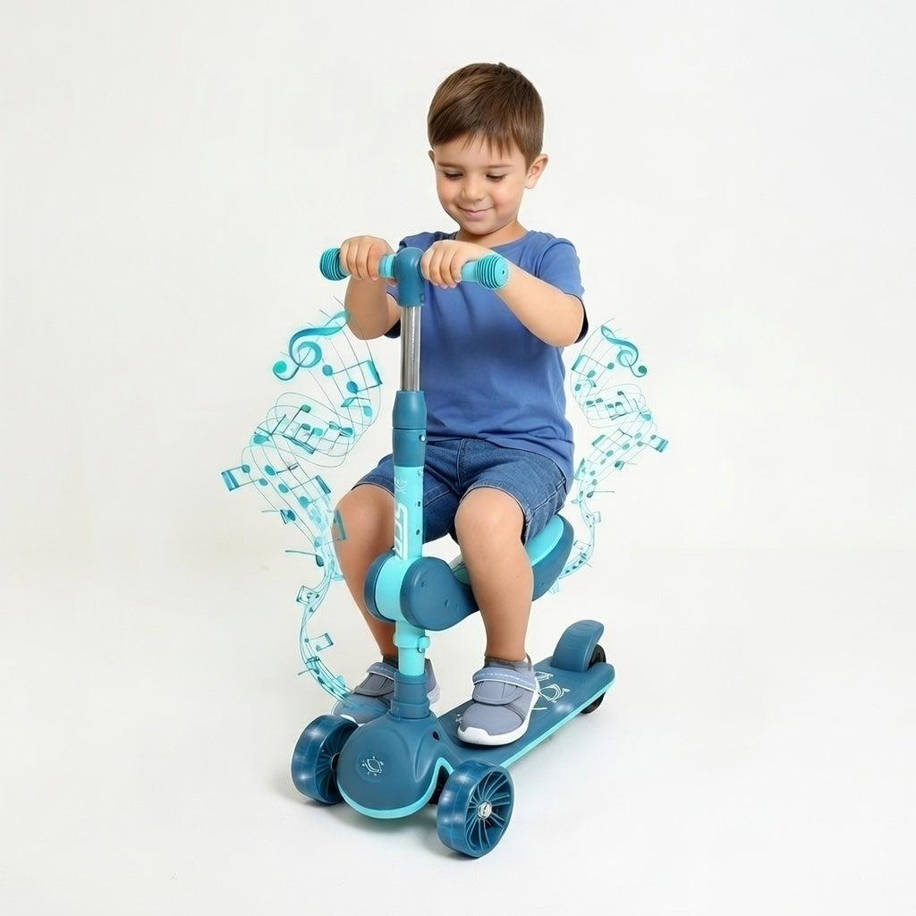 Scooter Verde con Luz y Sonido