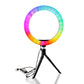 Aro Luz Led 26 Cm + Soporte Sujetador Celular + Mini Tripie