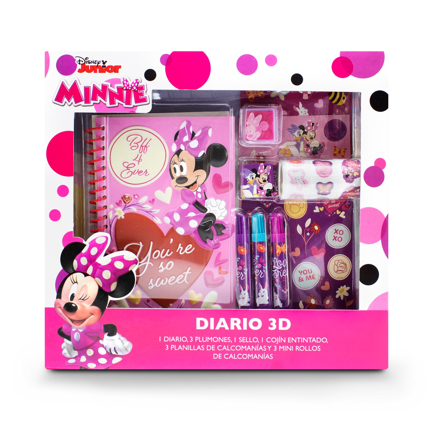 Diario 3D Minnie Mouse