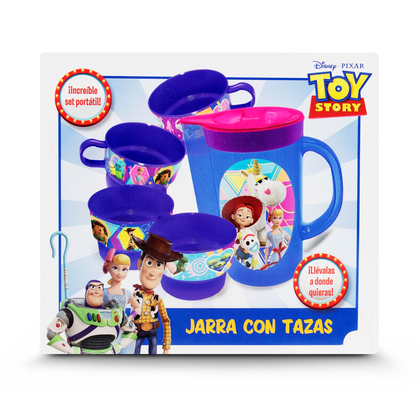 Jarra con tazas Toy Story