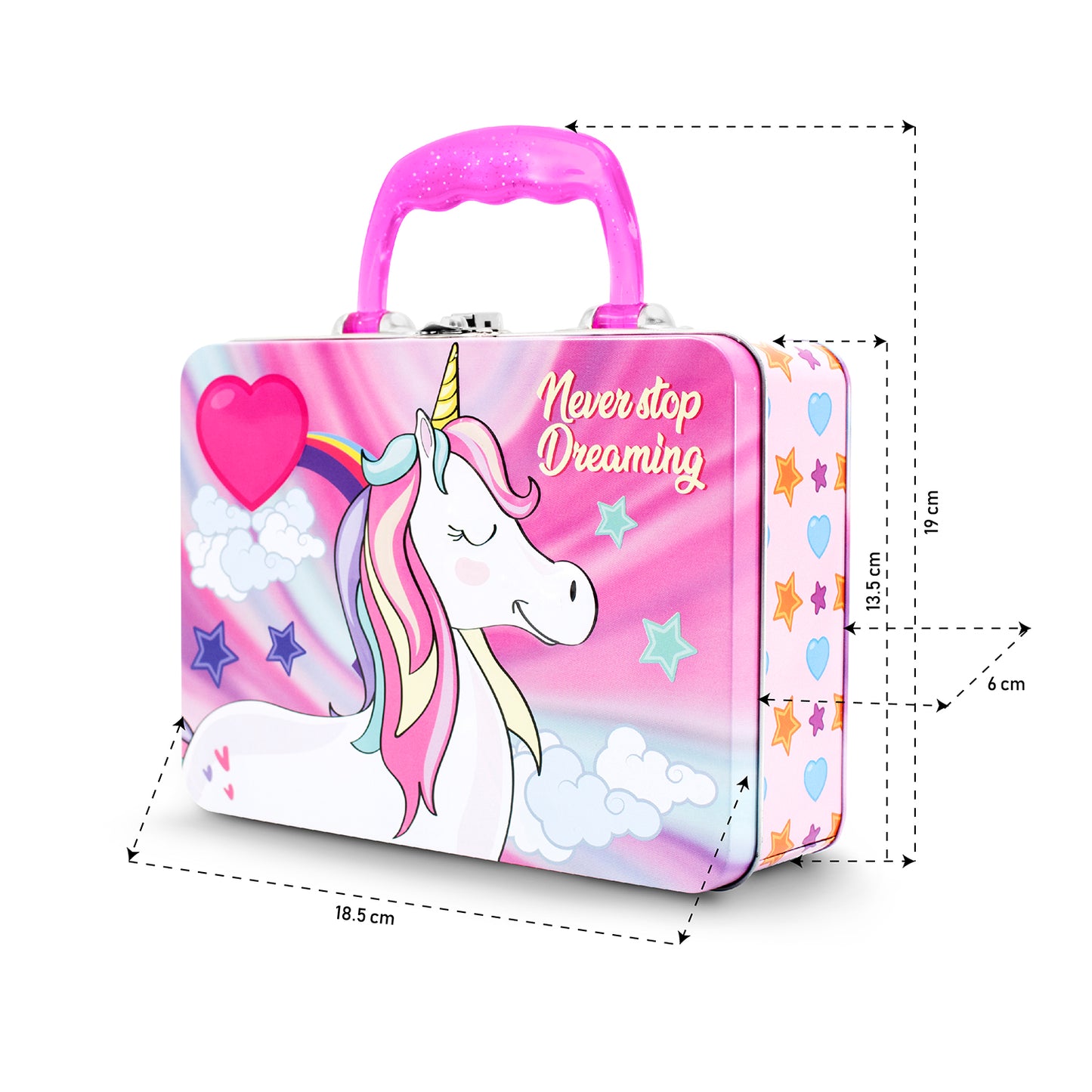 Lonchera metálica Unicornio