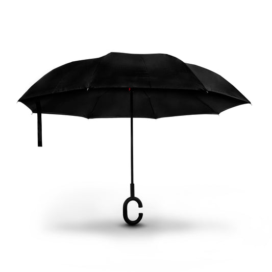 Paraguas automático invertido negro