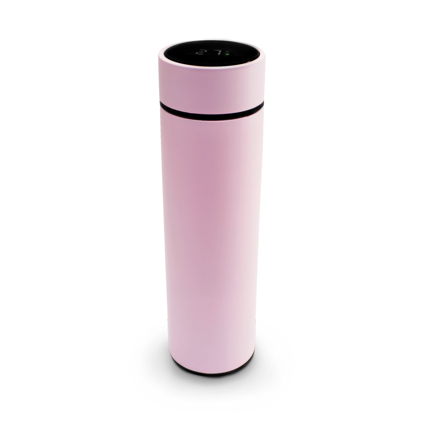 Termo inteligente metálico Pantalla LED color rosa
